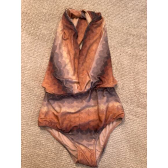 Adriana Degreas ~ Brazil Scales Print One Piece Swimsuit Sz 3 ~ NWT $380 - Picture 4 of 10